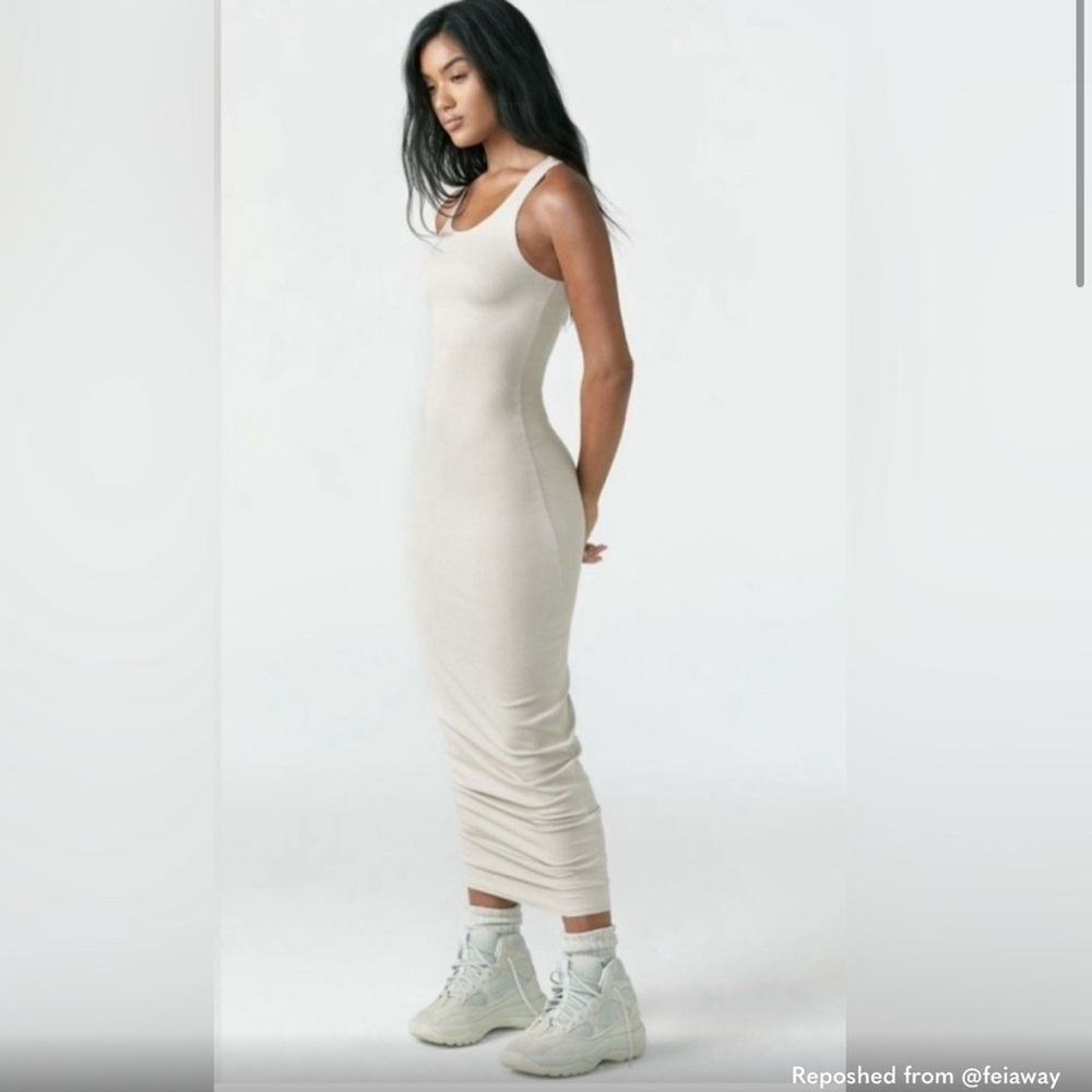 Joah Brown Beige Maxi Dress